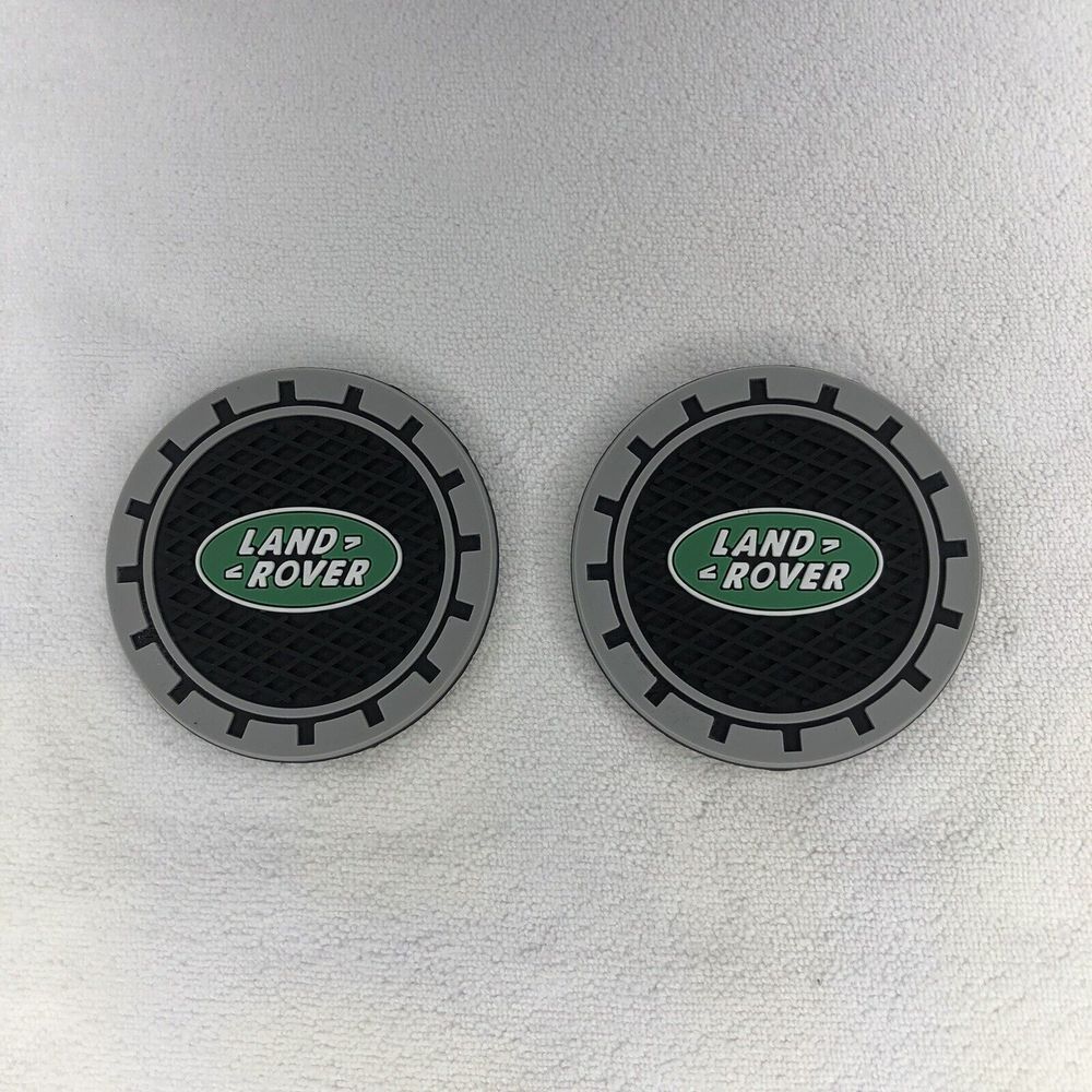 2X Land Rover Coaster Inserts Silicone Anti Slip Car Cup Holder Accessories